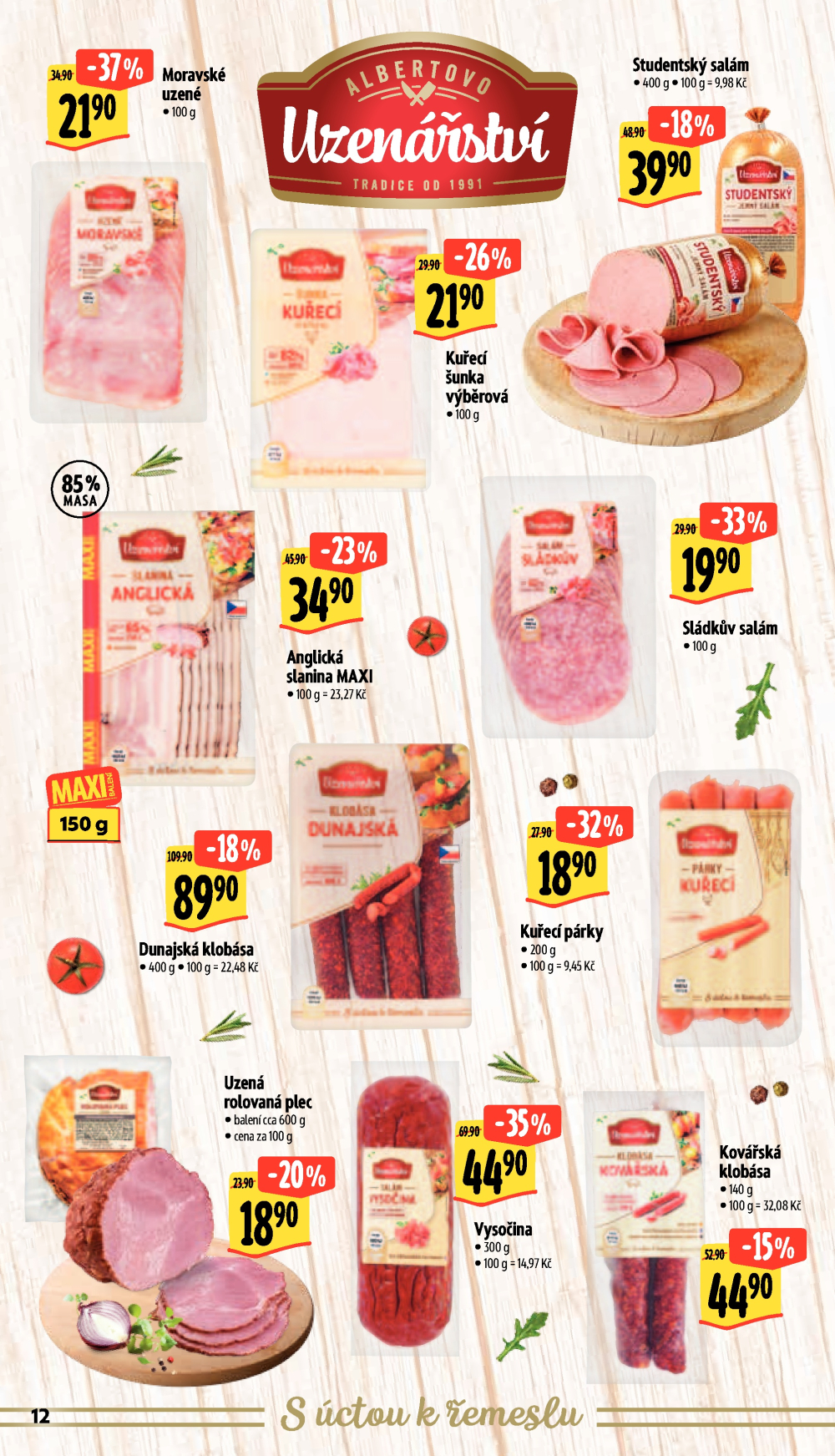 Leták Albert Supermarket leták - Brno, Stará Osada a Jihomoravské náměstí - strana 24