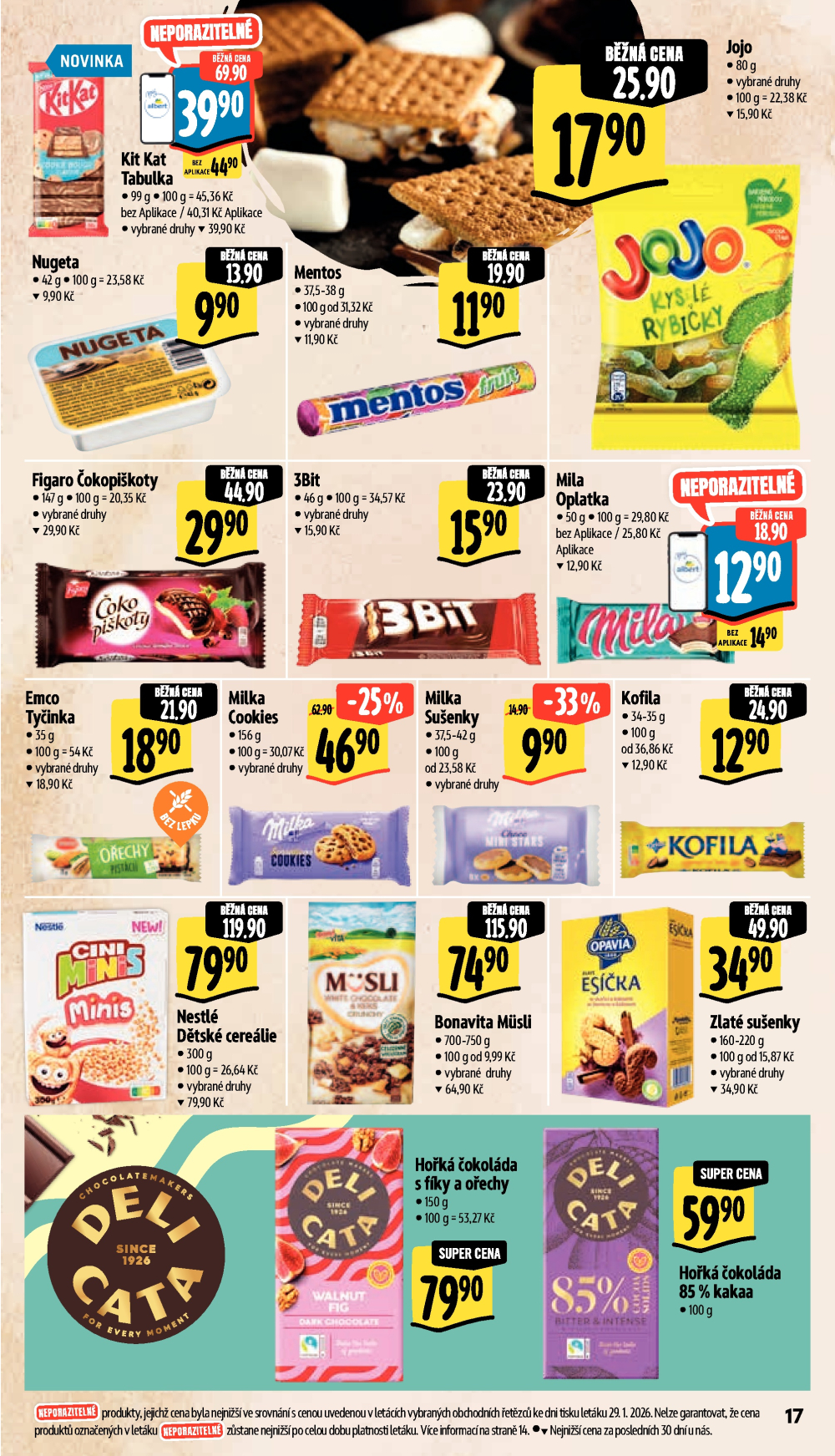 Leták Albert Supermarket leták - Brno, Stará Osada a Jihomoravské náměstí - strana 29