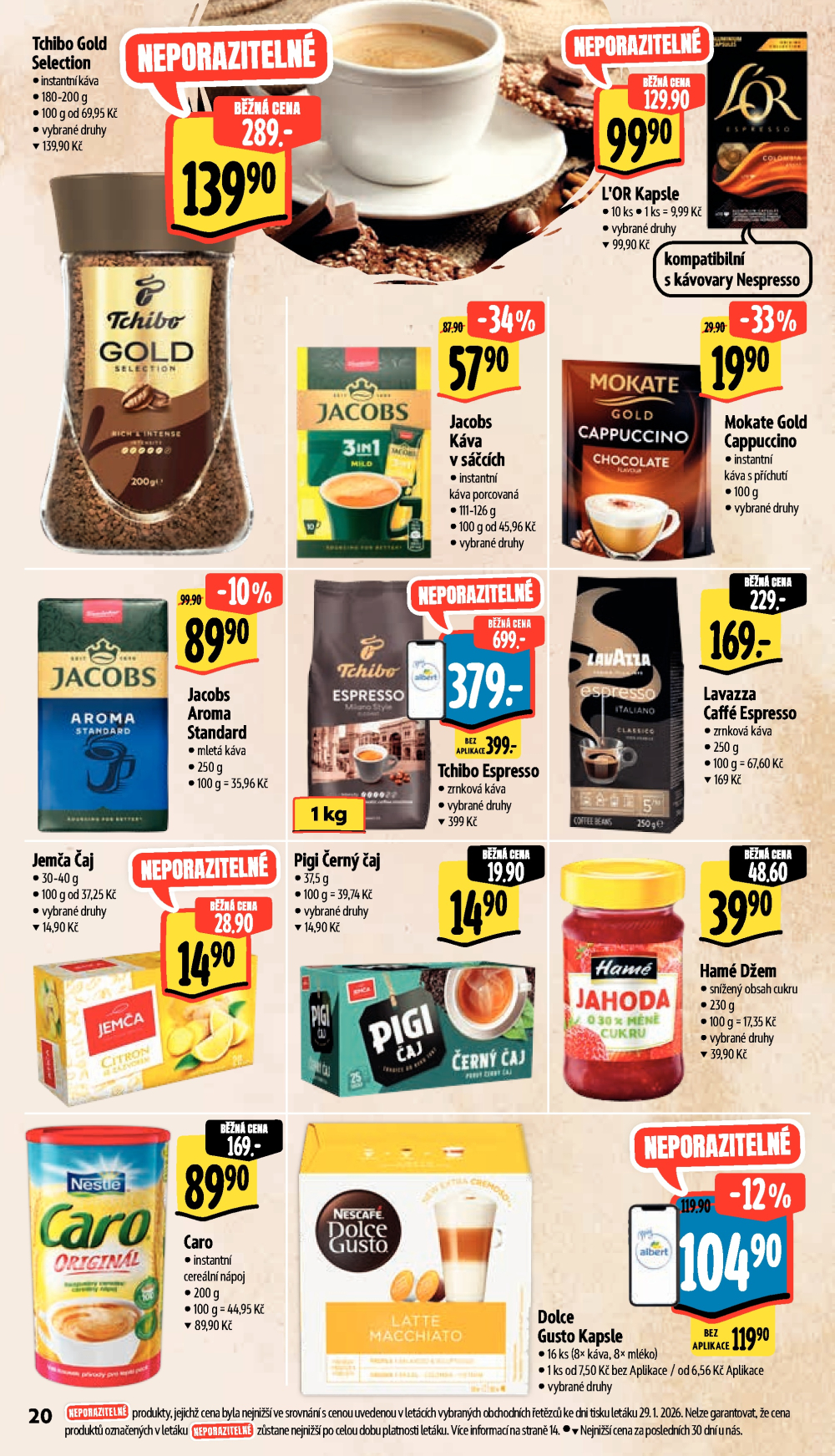 Leták Albert Supermarket leták - Brno, Stará Osada a Jihomoravské náměstí - strana 32