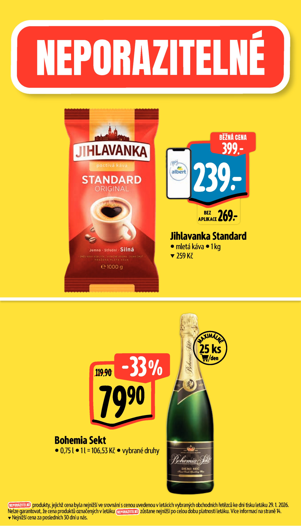 Leták Albert Supermarket leták - Brno, Stará Osada a Jihomoravské náměstí - strana 4