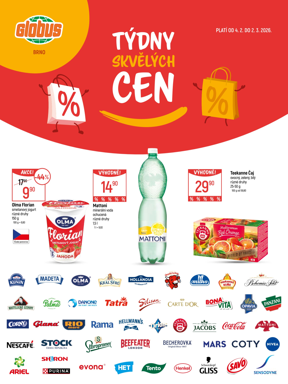 Leták Globus leták Brno - Týdny skvělých cen - strana 1