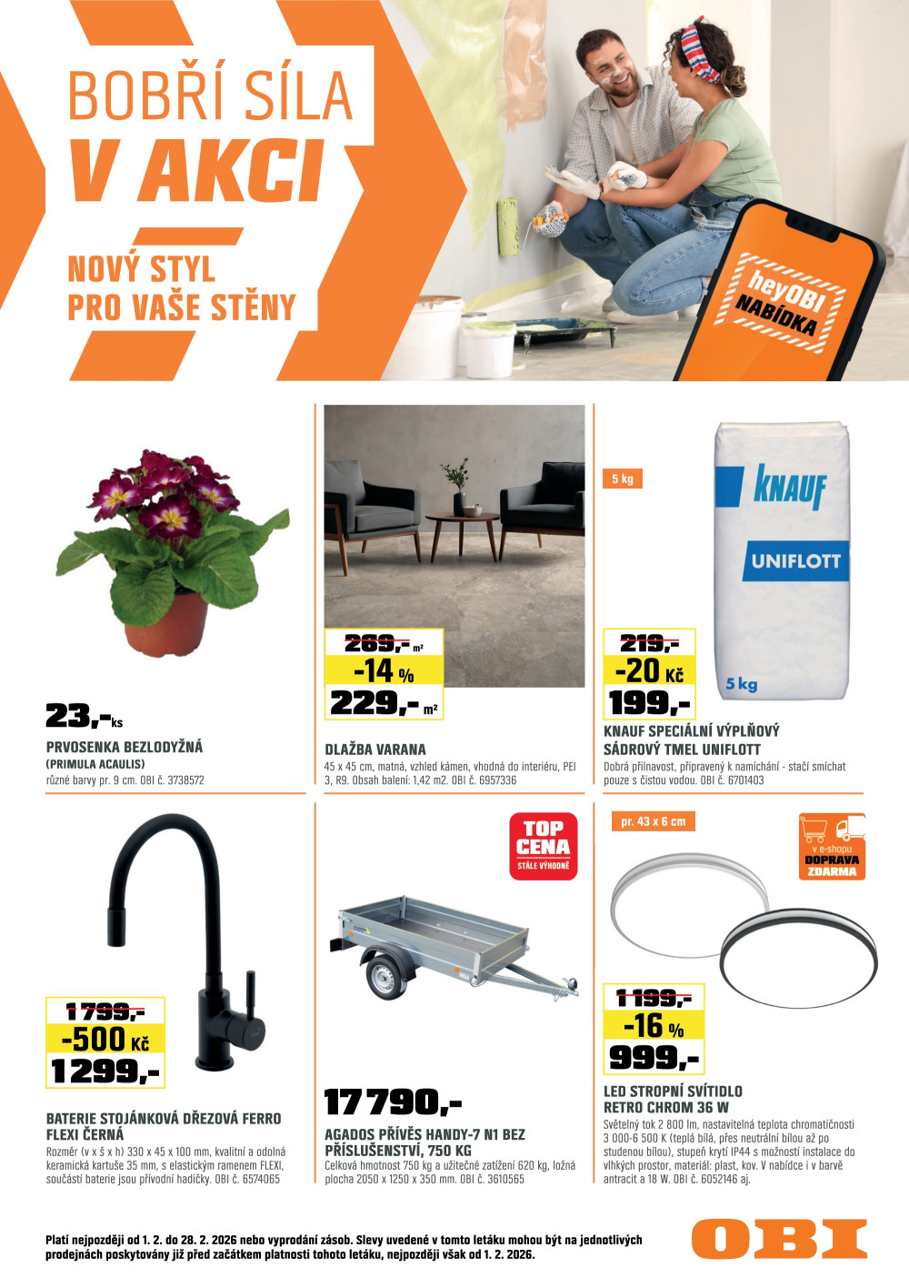 Leták OBI leták - strana 1