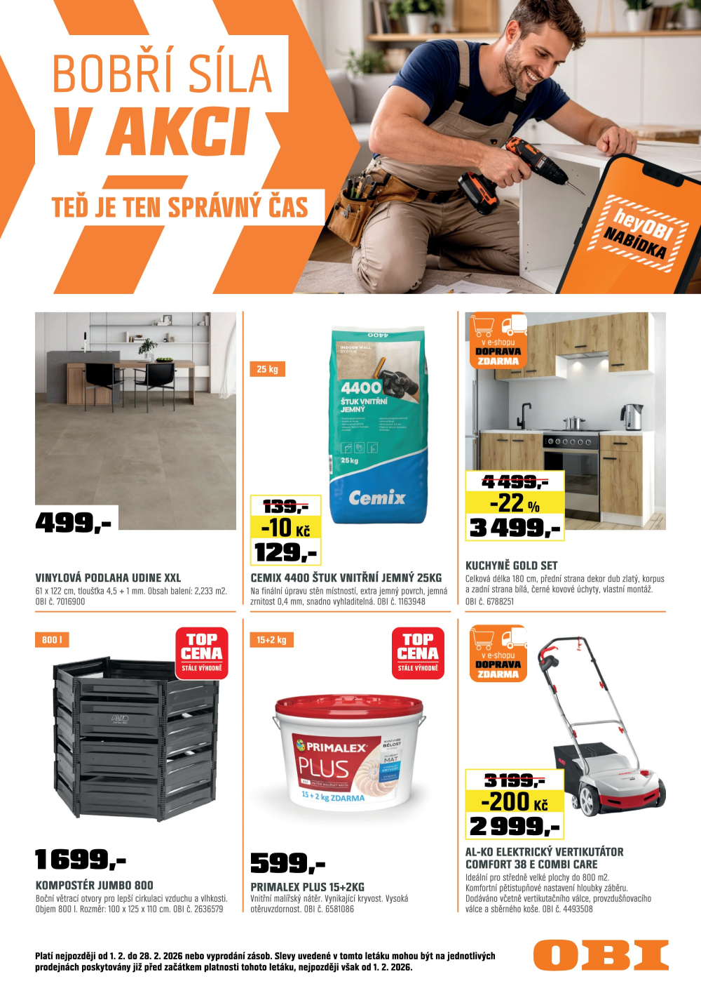 Leták OBI leták - strana 1