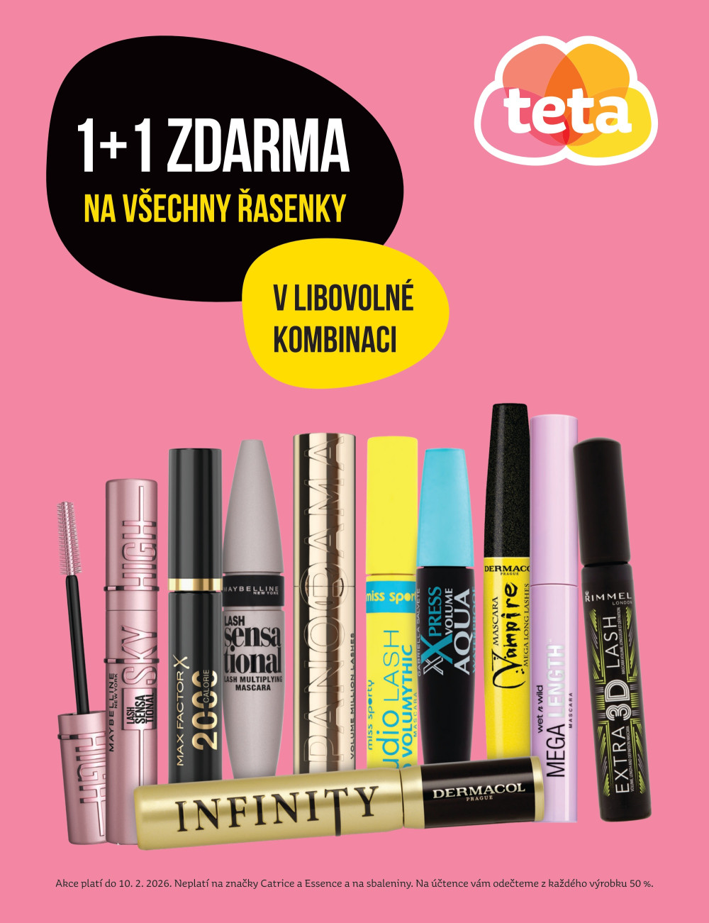 Leták Teta drogerie - Řasenky 1+1 - strana 1