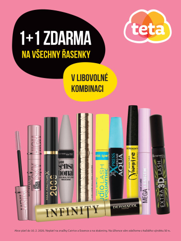 Teta drogerie - Řasenky 1+1