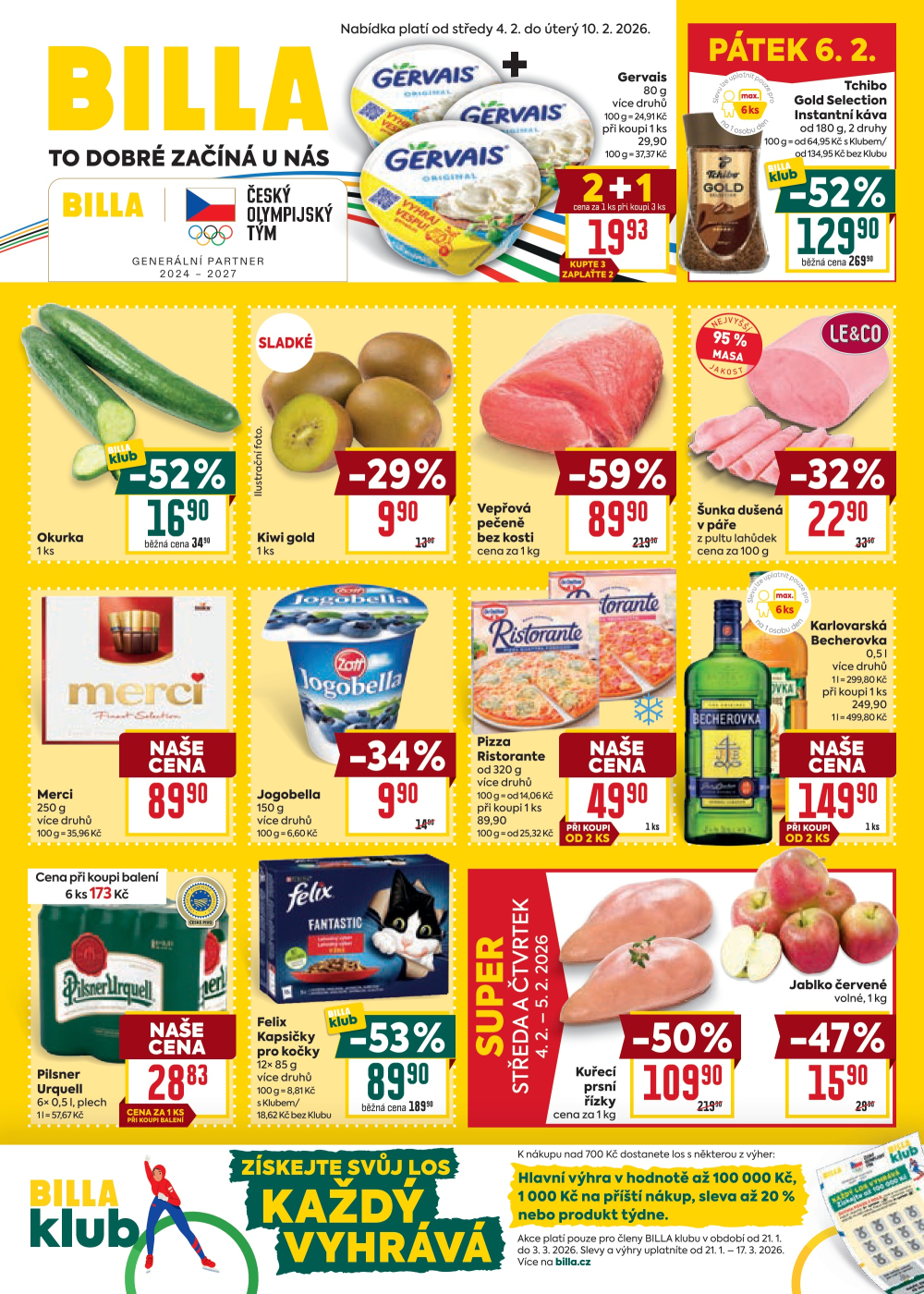 Leták BILLA malý leták - strana 1