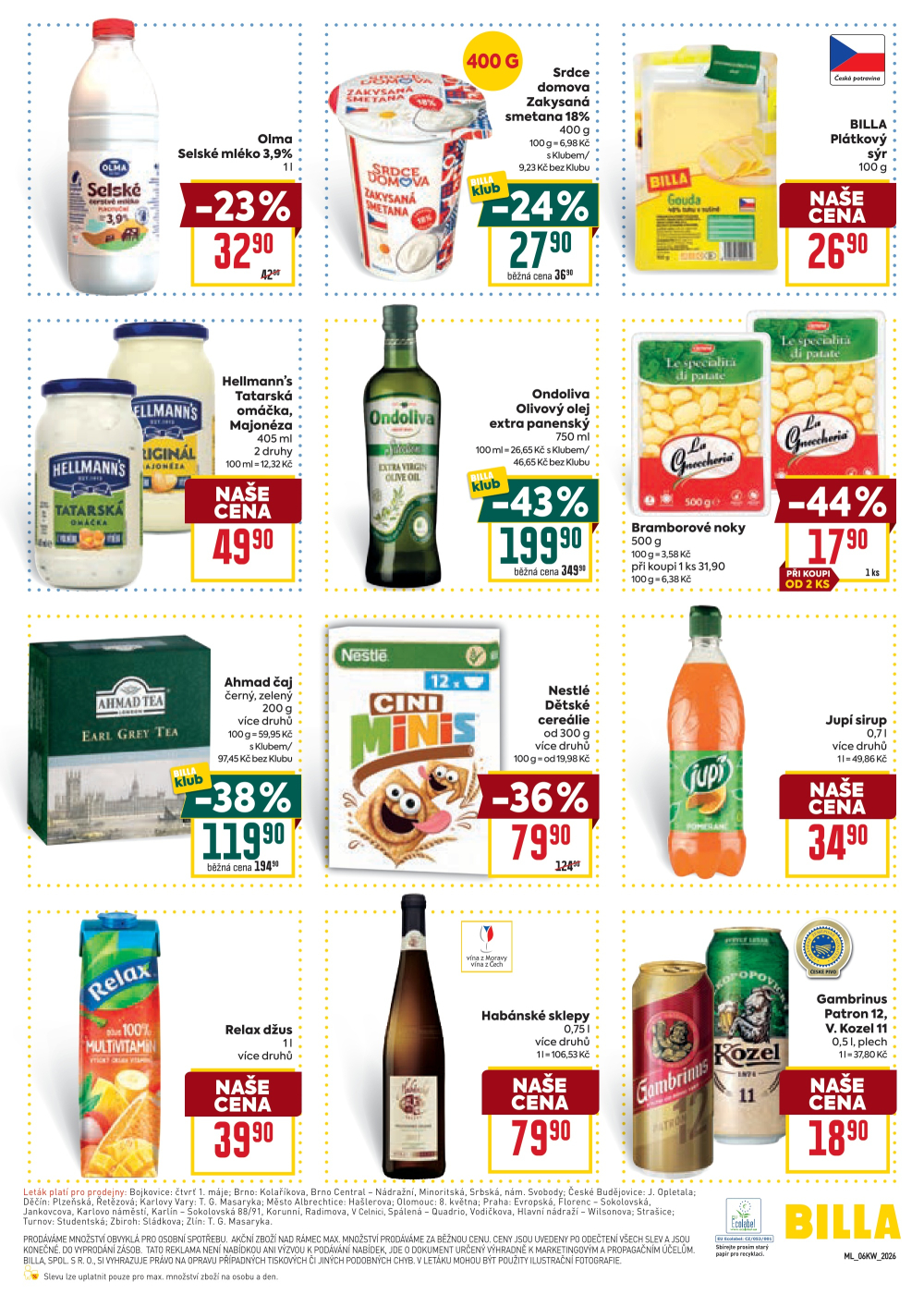 Leták BILLA malý leták - strana 3