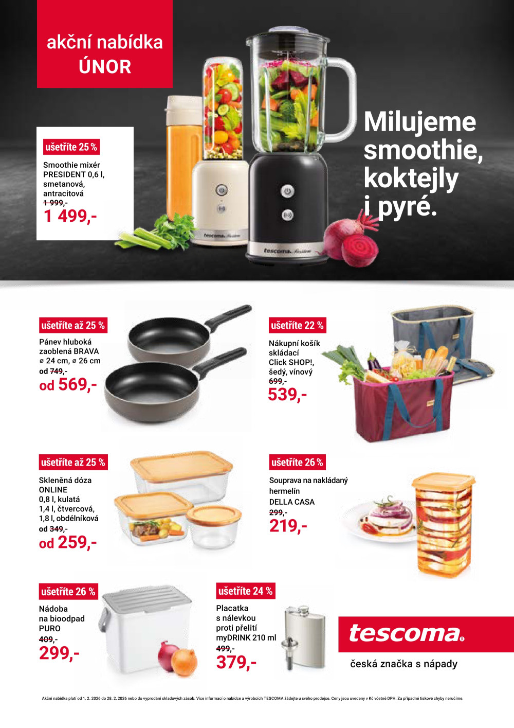 Leták Tescoma leták - Akční nabídka únor - strana 1