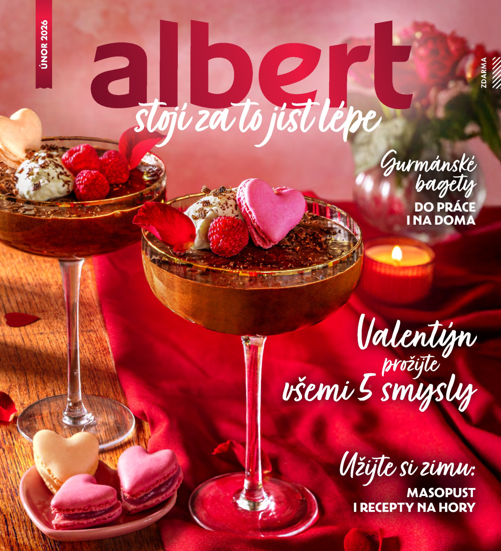 Leták Albert magazín - strana 1