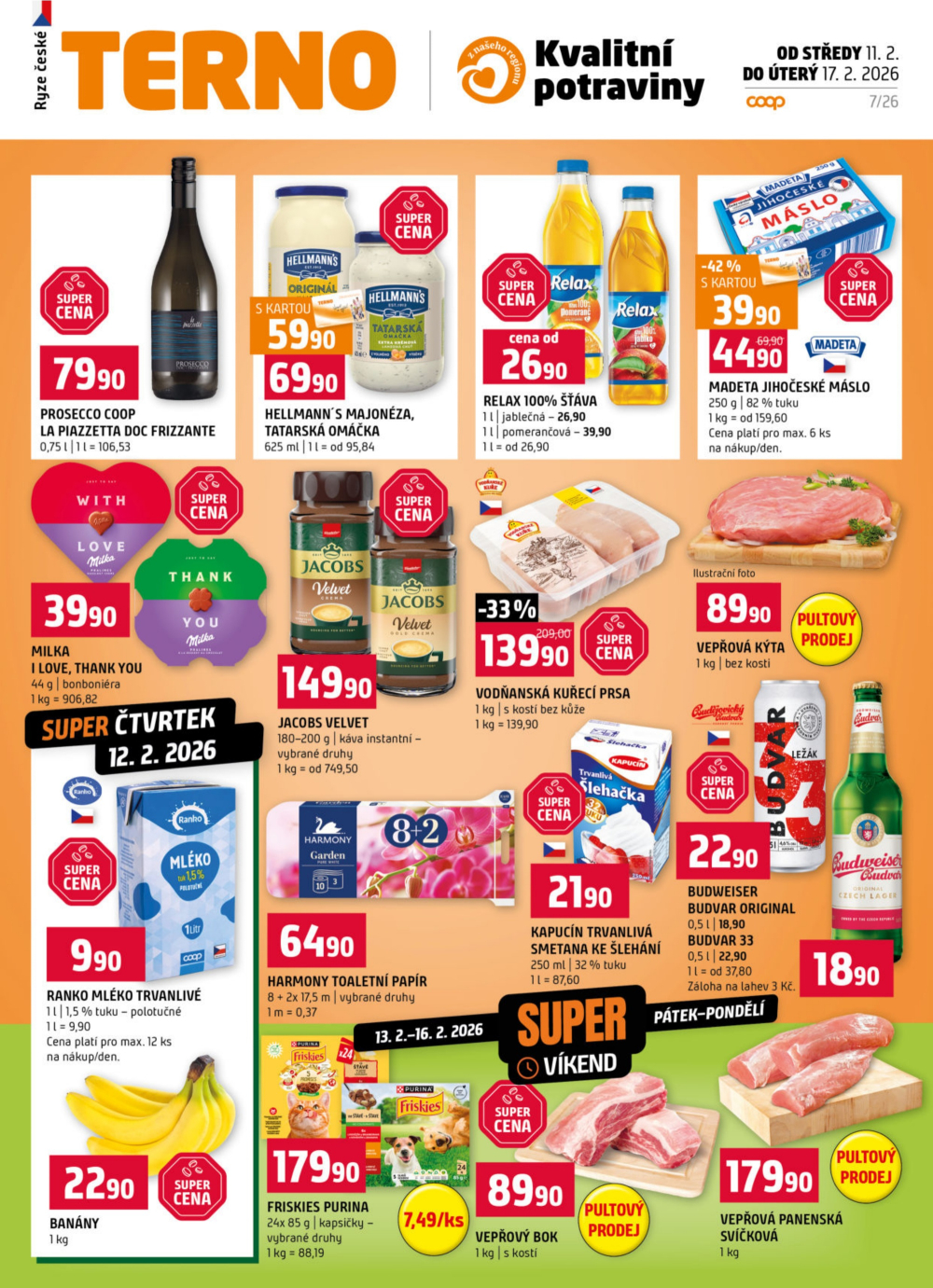 Leták Terno leták - České Budějovice, Hradec Králové, Olomouc, Bechyně, Třeboň, Trhové Sviny, Týn nad Vltavou, Borovany - strana 1