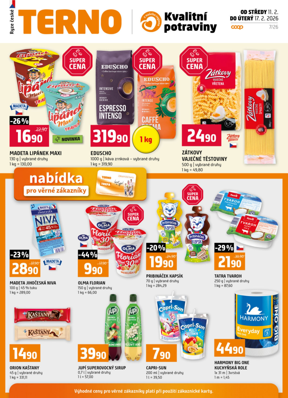 Leták Terno leták - Tábor, Zlín, Prachatice, Strakonice, Blatná, Český Krumlov - strana 19