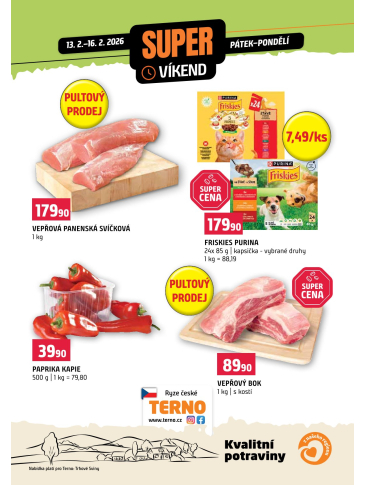 Terno leták - Víkendovka Trhové Sviny