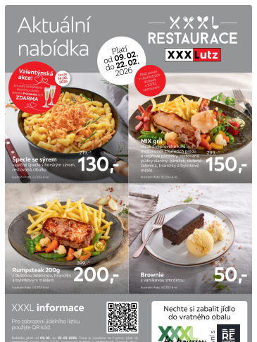 XXXLutz leták - Restaurace