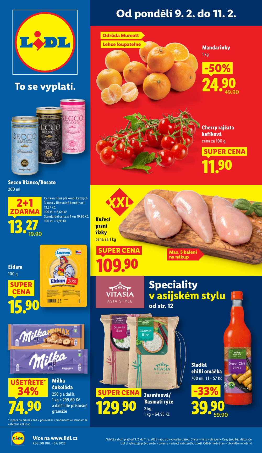 Leták Lidl leták od pondělí - Speciality v asijském týdnu - strana 1