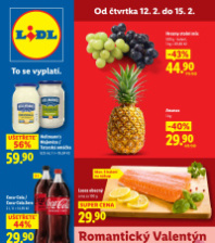 Akční leták Lidl  od čtvrtka - Romantický Valentýn