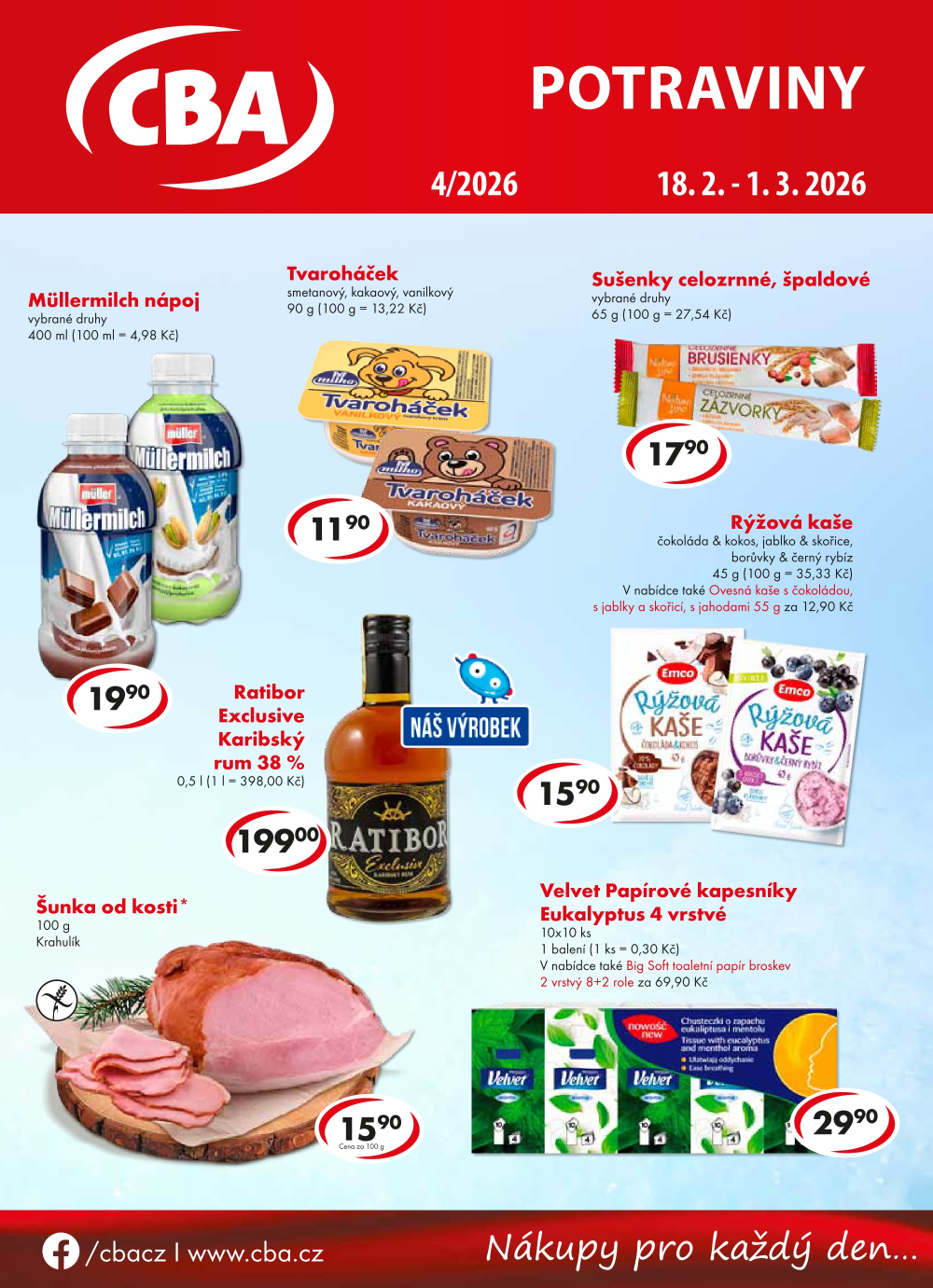 Leták CBA Potraviny leták - strana 1