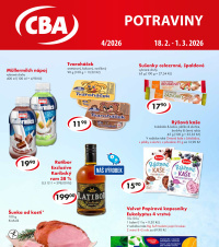 Akční leták CBA Potraviny 