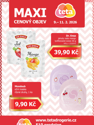 Teta drogerie - Maxi cenový objev