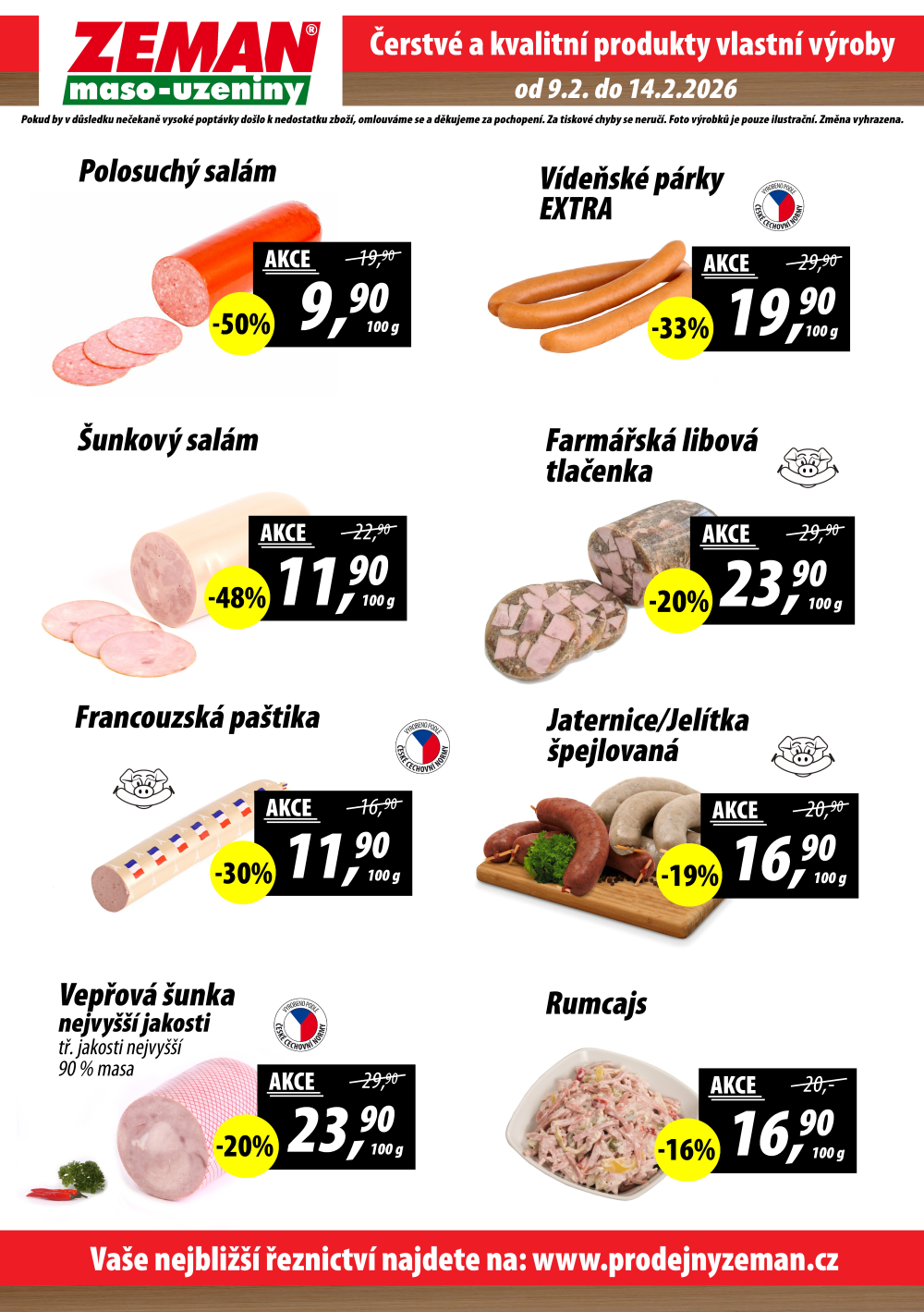 Leták ZEMAN maso - uzeniny leták - strana 2
