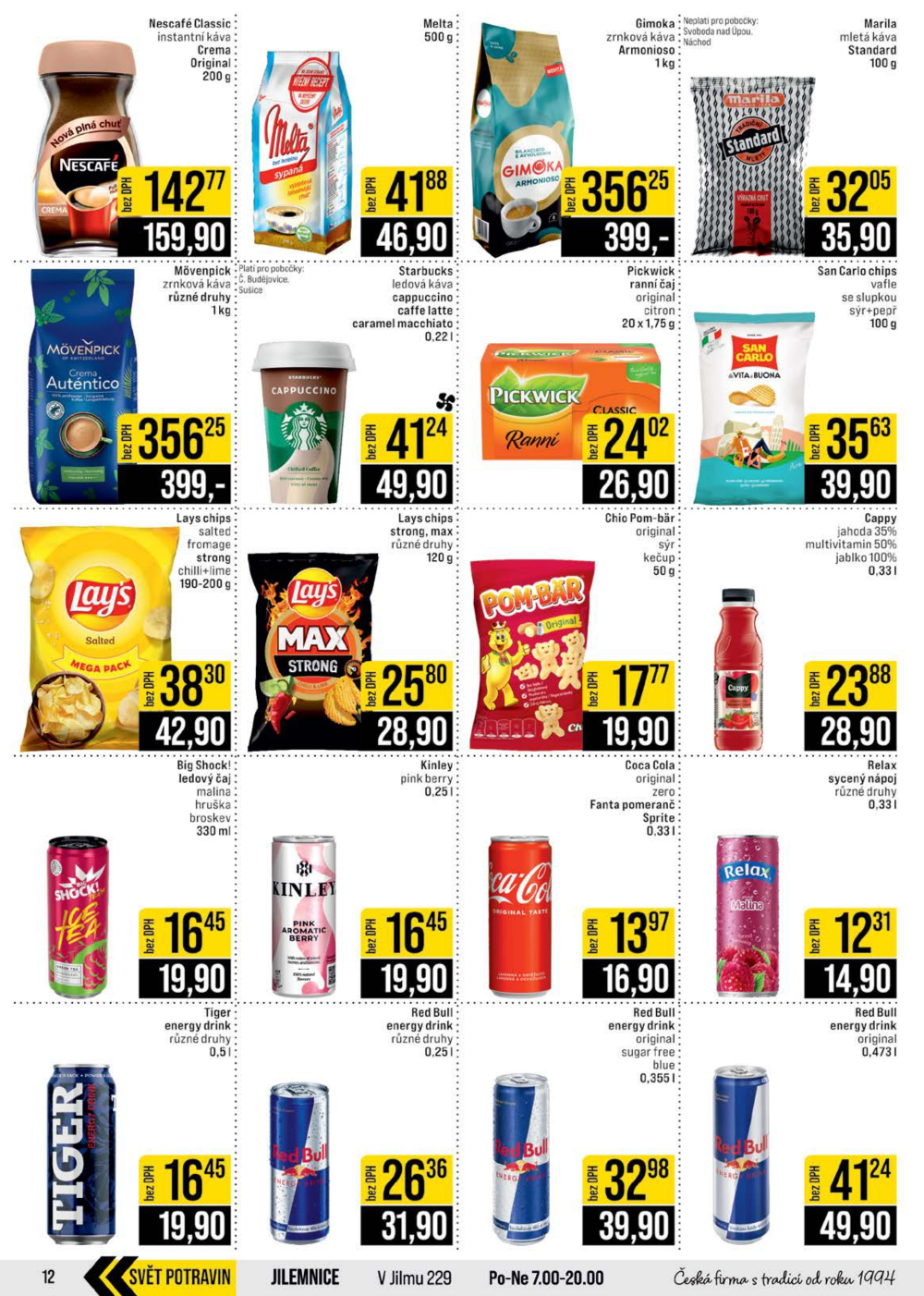 Leták JIP leták CC Cash & Carry - České Budějovice, Most, Náchod, Svoboda nad Úpou, Sušice - strana 12