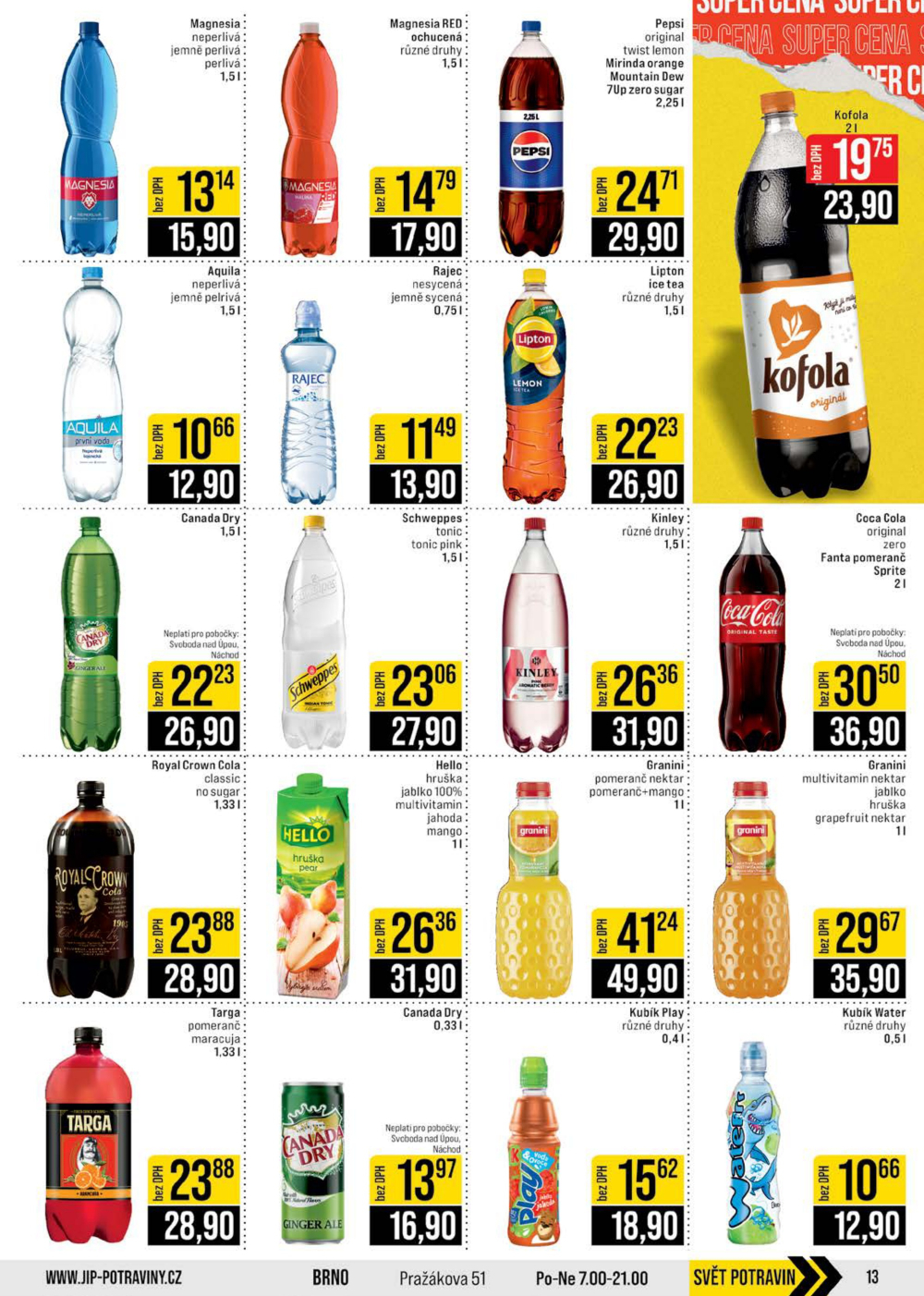 Leták JIP leták CC Cash & Carry - České Budějovice, Most, Náchod, Svoboda nad Úpou, Sušice - strana 13