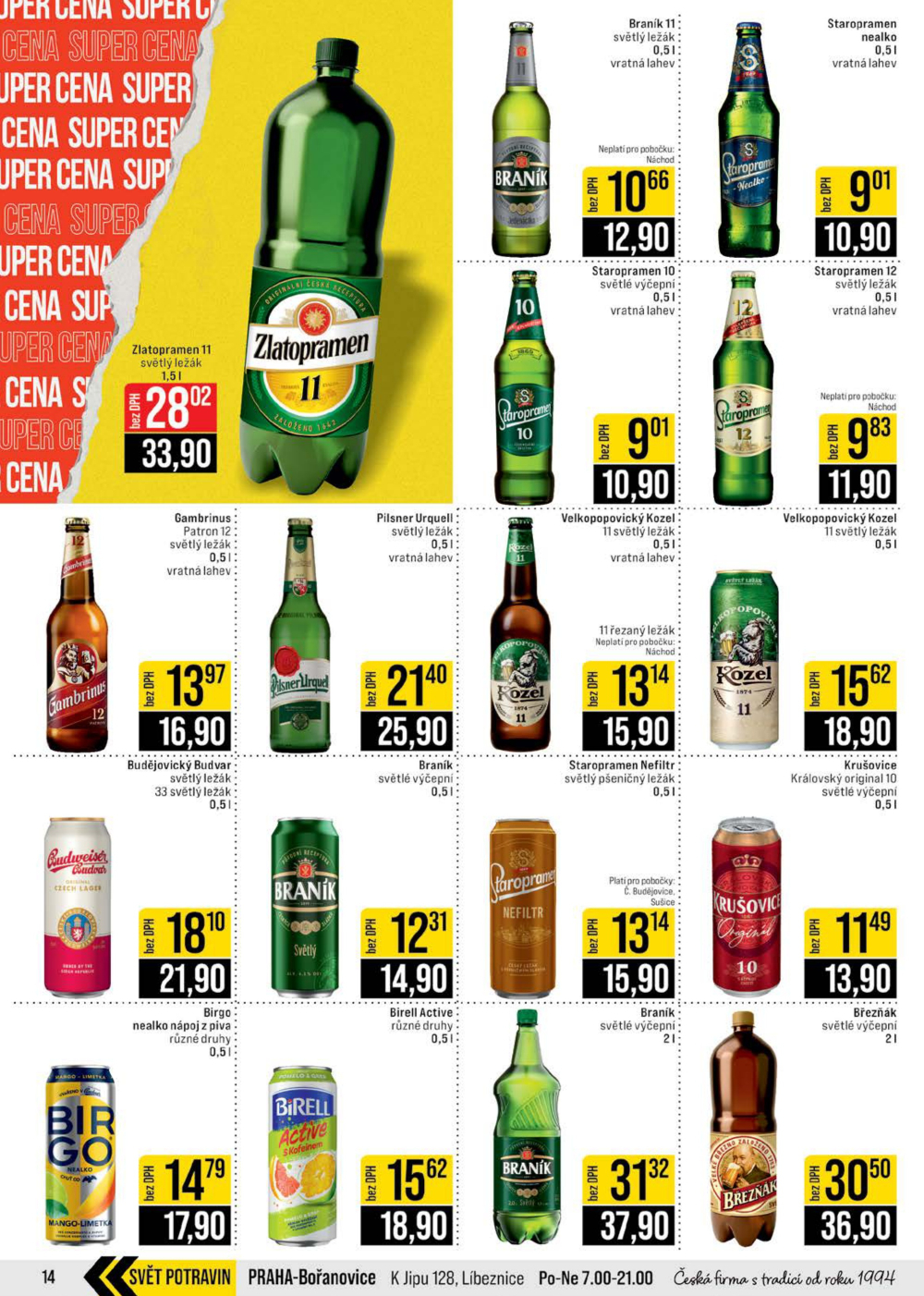 Leták JIP leták CC Cash & Carry - České Budějovice, Most, Náchod, Svoboda nad Úpou, Sušice - strana 14