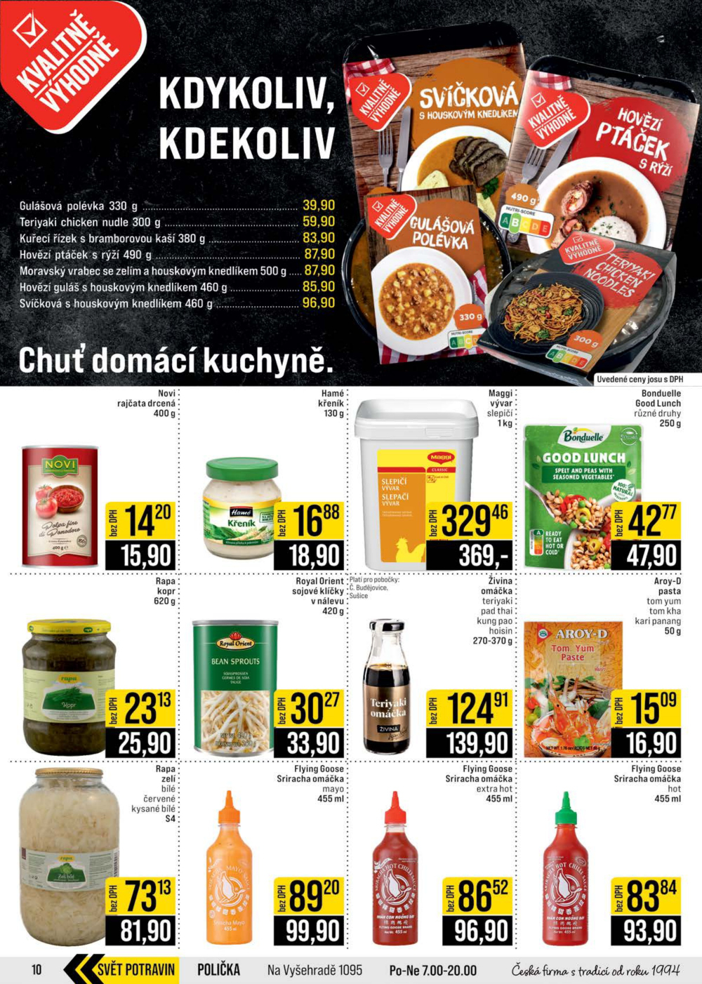Leták JIP leták CC Cash & Carry - Brno, Ostrava, Praha, Polička, Olomouc, Karlovy Vary, Zlín, Jilemnice, Pardubice - strana 10