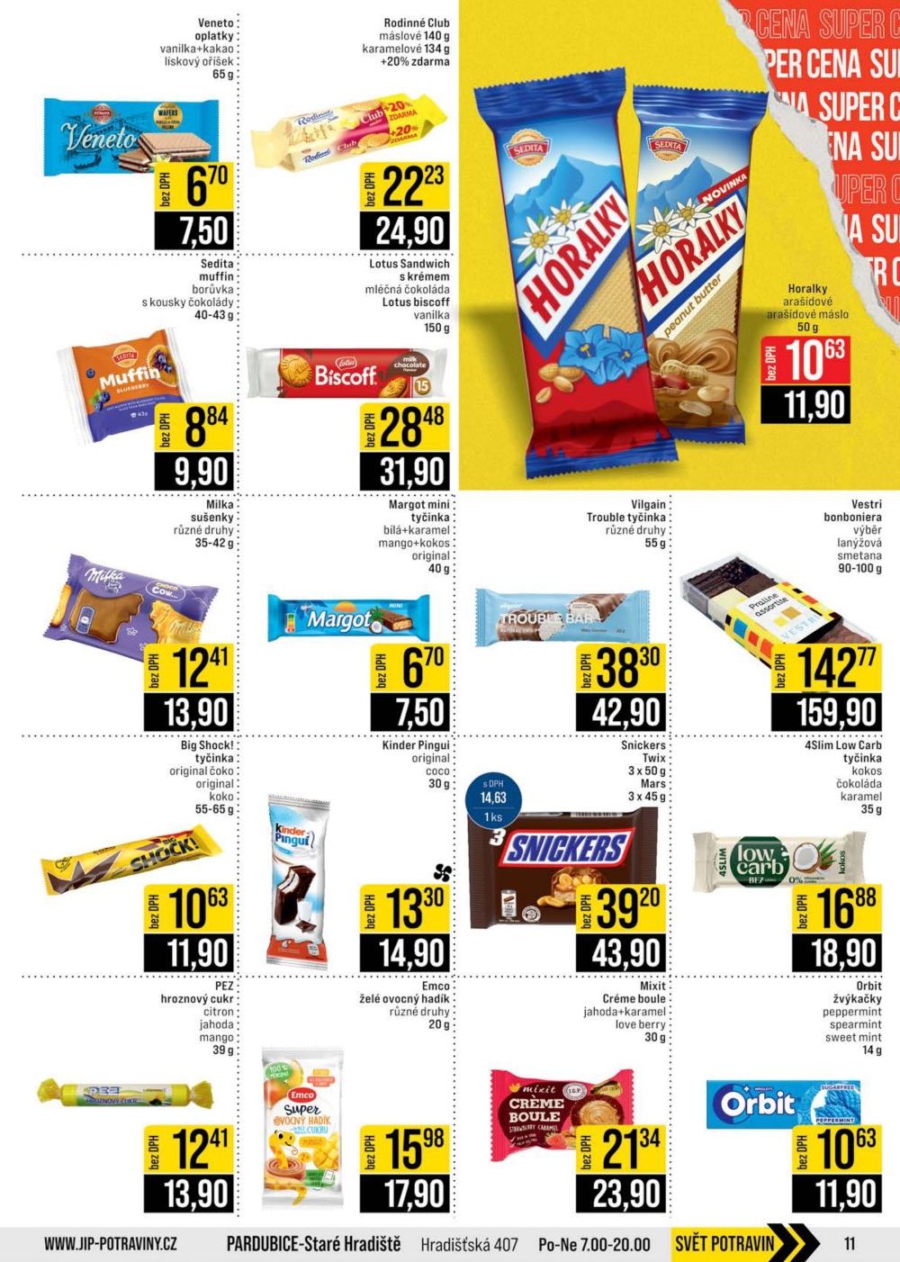 Leták JIP leták CC Cash & Carry - Brno, Ostrava, Praha, Polička, Olomouc, Karlovy Vary, Zlín, Jilemnice, Pardubice - strana 11