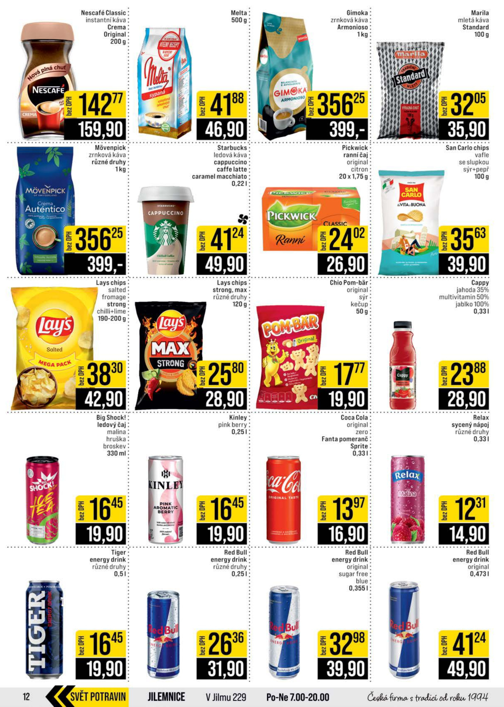 Leták JIP leták CC Cash & Carry - Brno, Ostrava, Praha, Polička, Olomouc, Karlovy Vary, Zlín, Jilemnice, Pardubice - strana 12