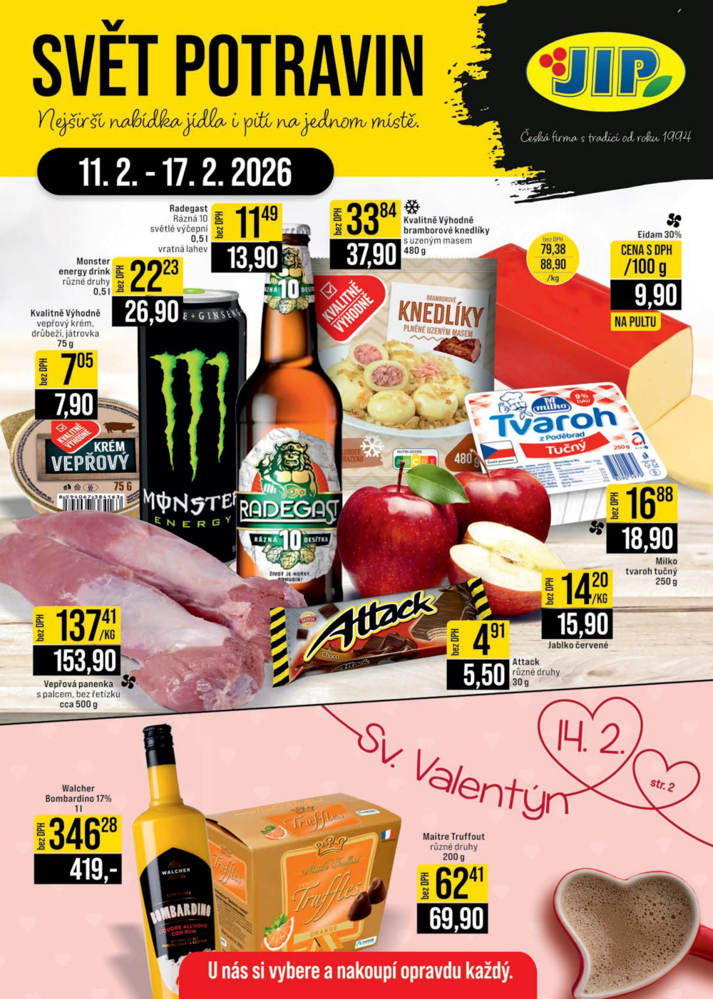 Leták JIP leták CC Cash & Carry - Brno, Ostrava, Praha, Polička, Olomouc, Karlovy Vary, Zlín, Jilemnice, Pardubice - strana 1