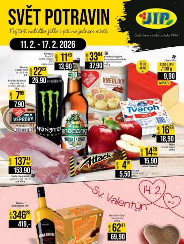 JIP leták CC Cash & Carry - Brno, Ostrava, Praha, Polička, Olomouc, Karlovy Vary, Zlín, Jilemnice, Pardubice