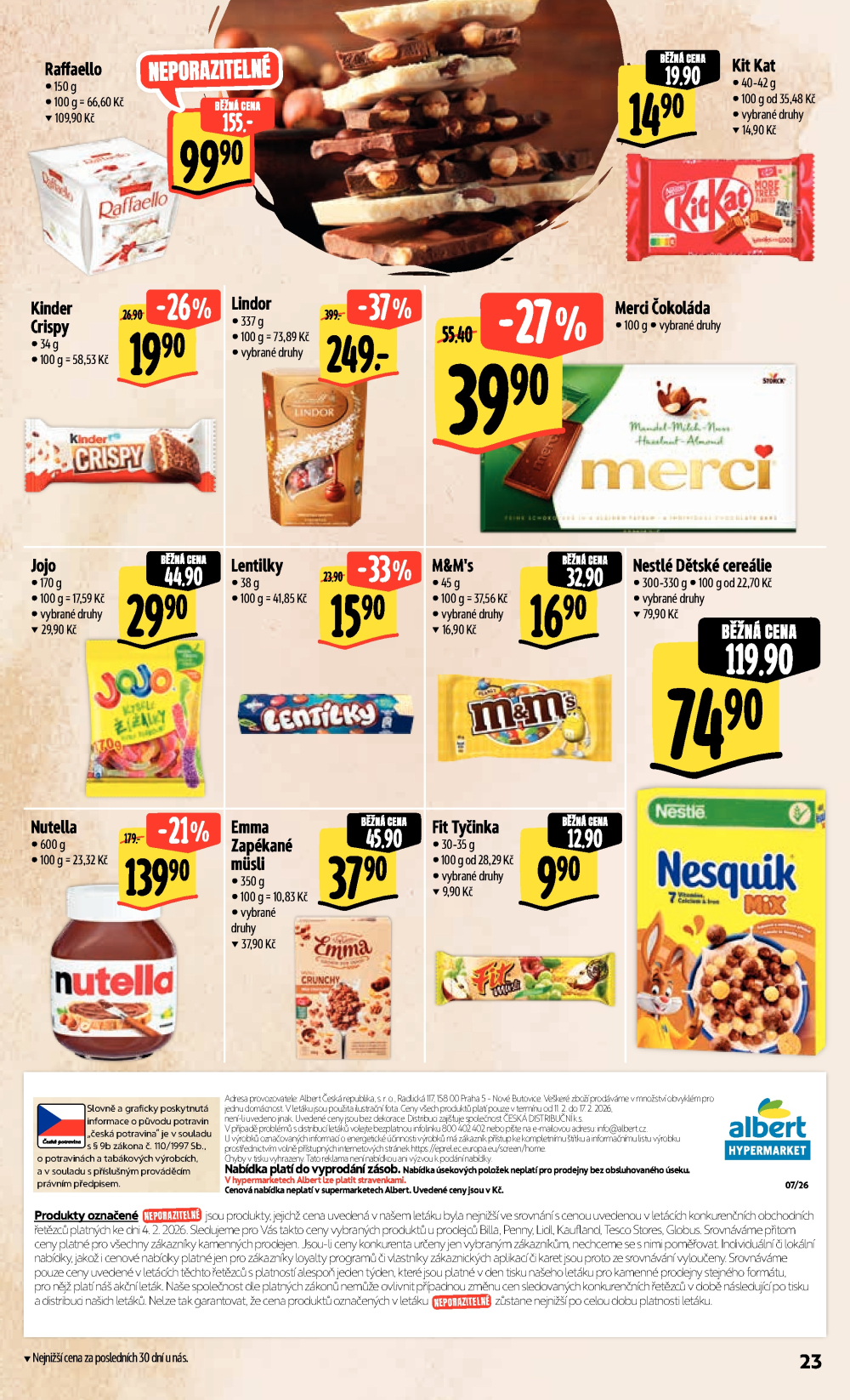Leták Albert Hypermarket leták - strana 31