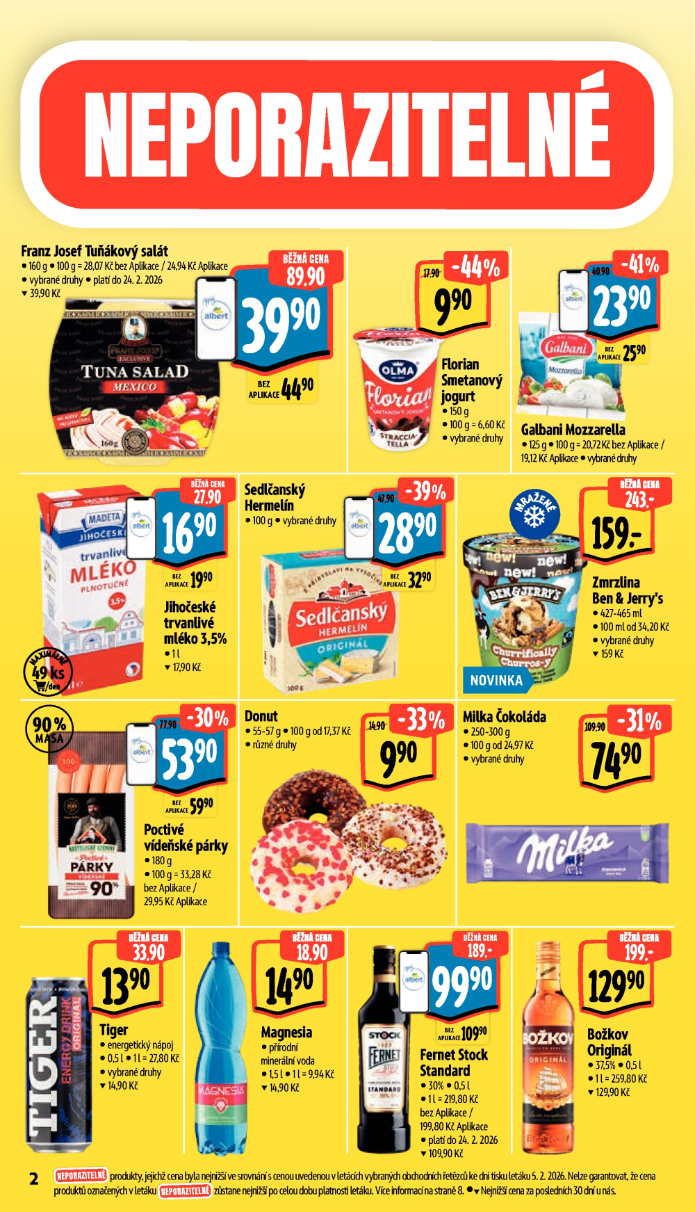 Leták Albert Supermarket leták - Brno, Stará Osada a Jihomoravské náměstí - strana 10