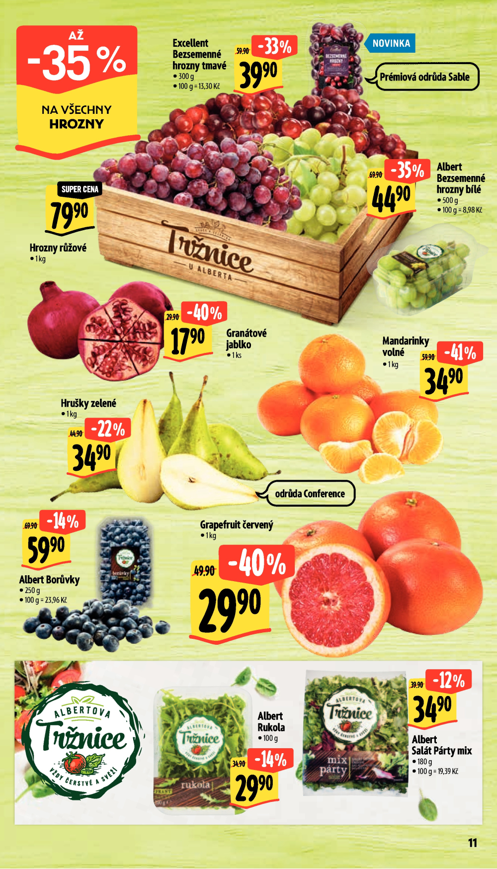 Leták Albert Supermarket leták - Brno, Stará Osada a Jihomoravské náměstí - strana 21