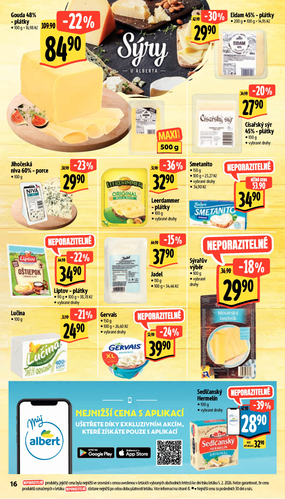 Leták Albert Supermarket leták - Brno, Stará Osada a Jihomoravské náměstí - strana 28