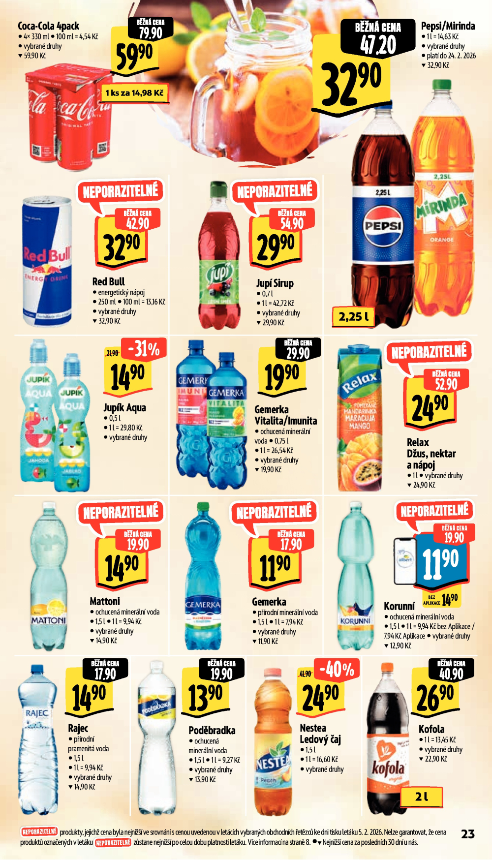 Leták Albert Supermarket leták - Brno, Stará Osada a Jihomoravské náměstí - strana 35