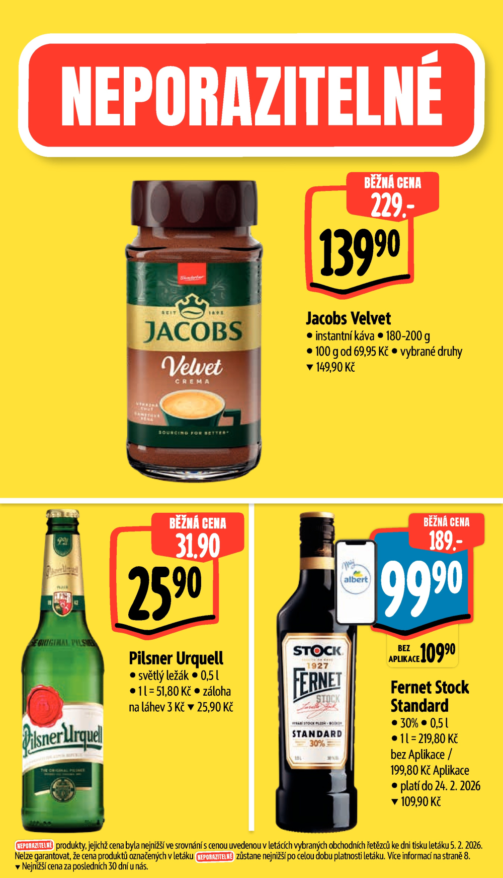 Leták Albert Supermarket leták - Brno, Stará Osada a Jihomoravské náměstí - strana 5