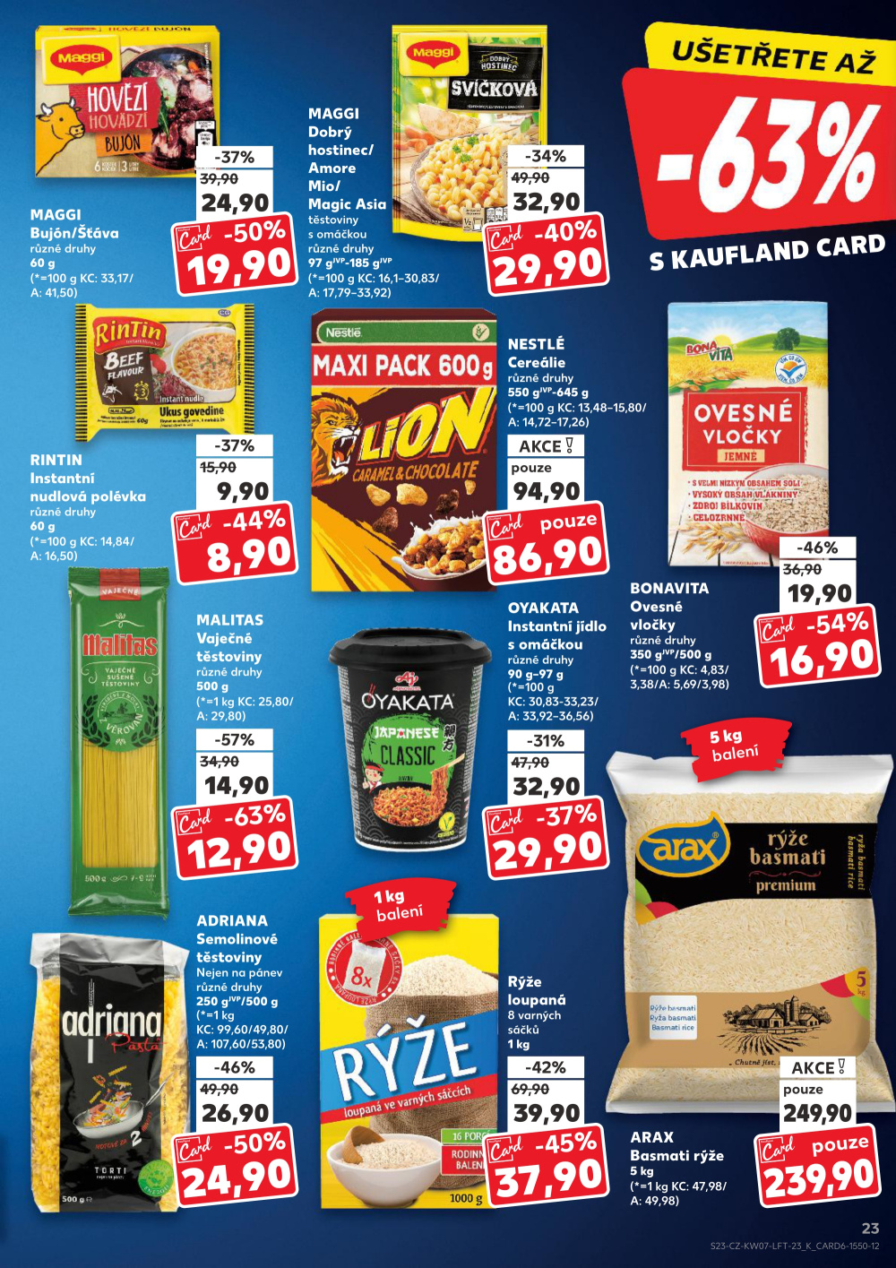 Leták Kaufland leták Praha - Barrandov - strana 23