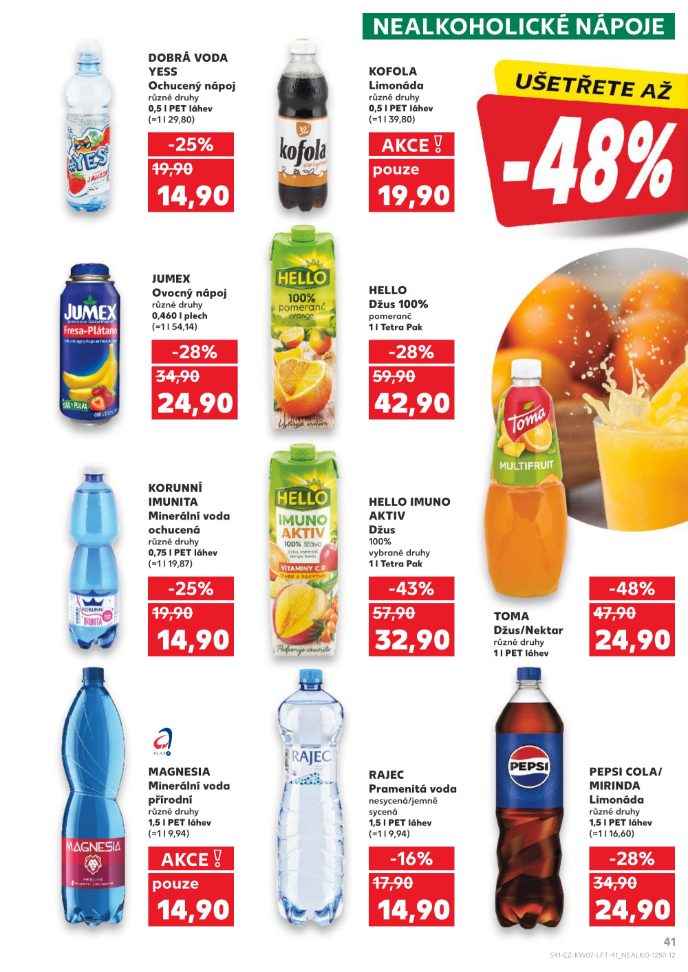 Leták Kaufland leták Ústí nad Labem, Všebořická - strana 41