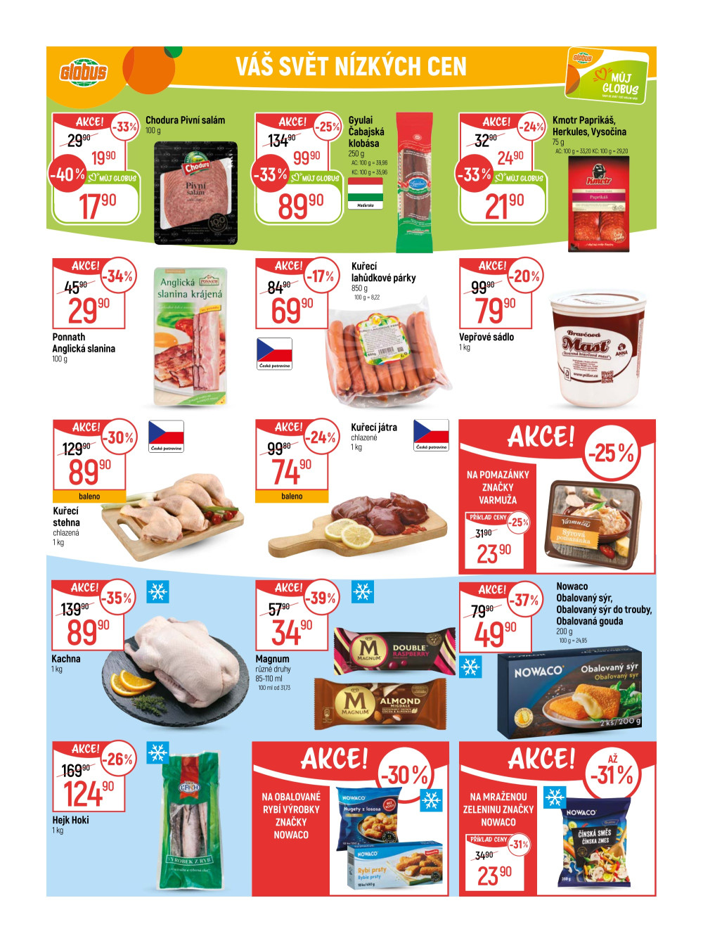 Leták Globus leták Praha - Černý Most - strana 16