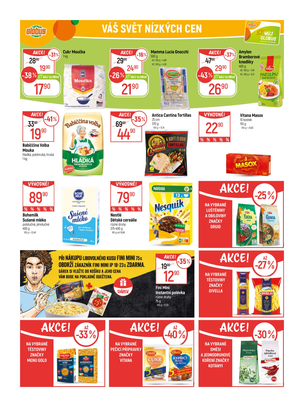 Leták Globus leták Praha - Černý Most - strana 18