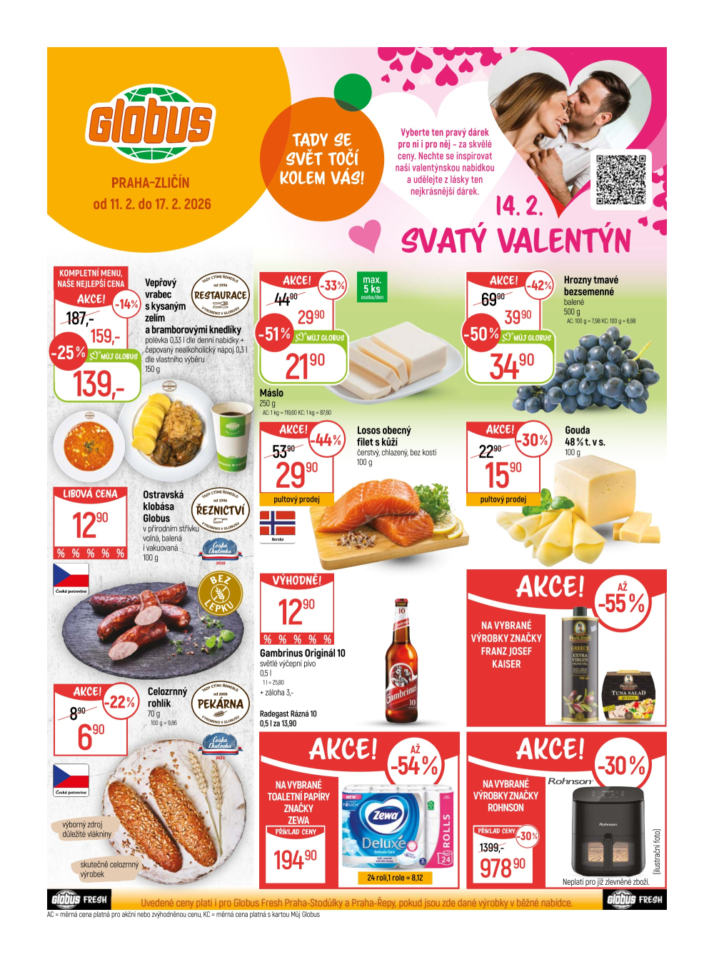 Leták Globus leták Praha - Zličín - strana 1