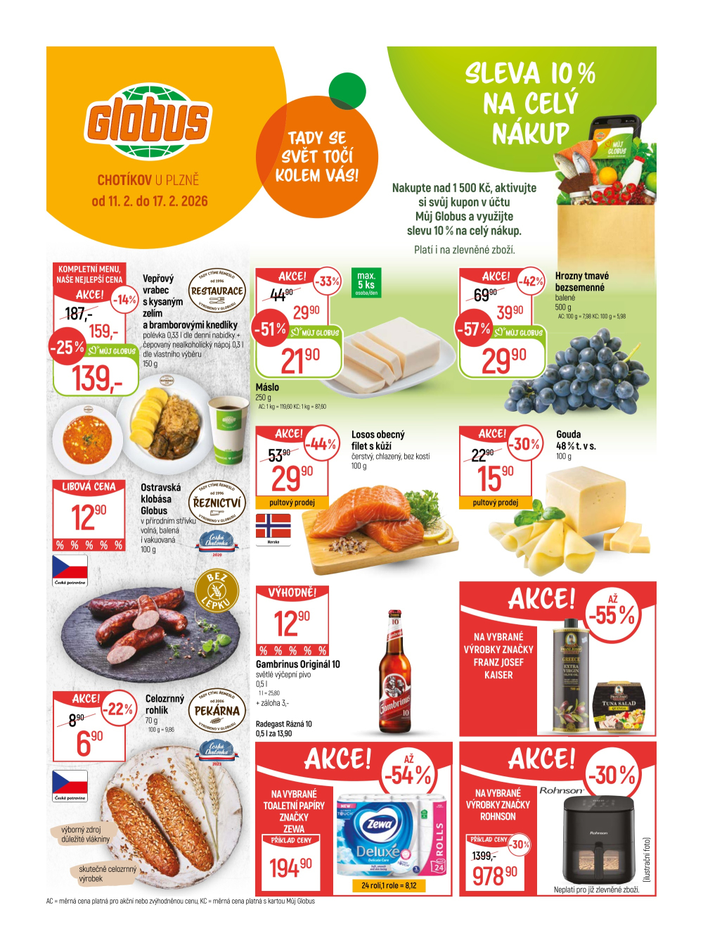 Leták Globus leták Chotikov (Plzeň) - strana 1