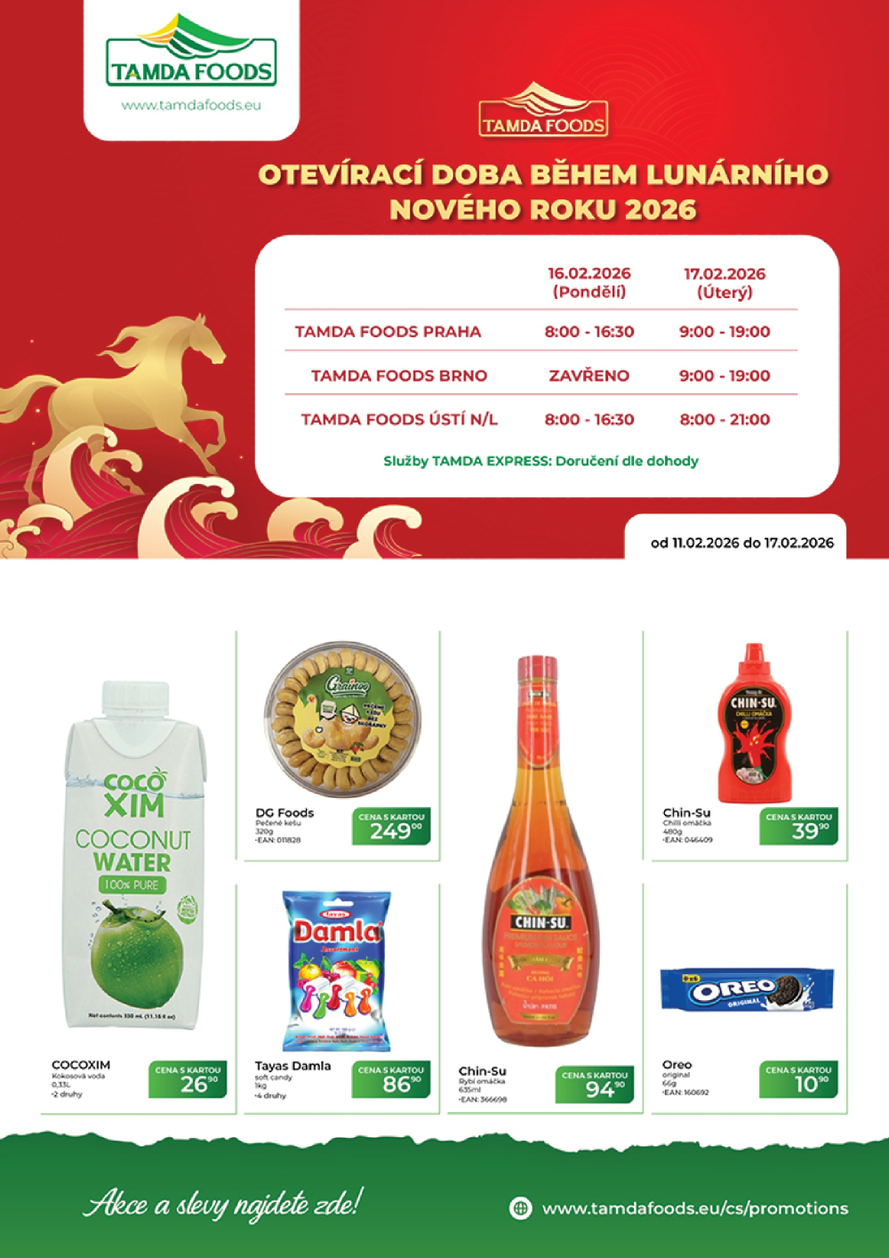 Leták TAMDA FOODS leták - strana 1