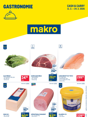 Makro leták - Gastronomie