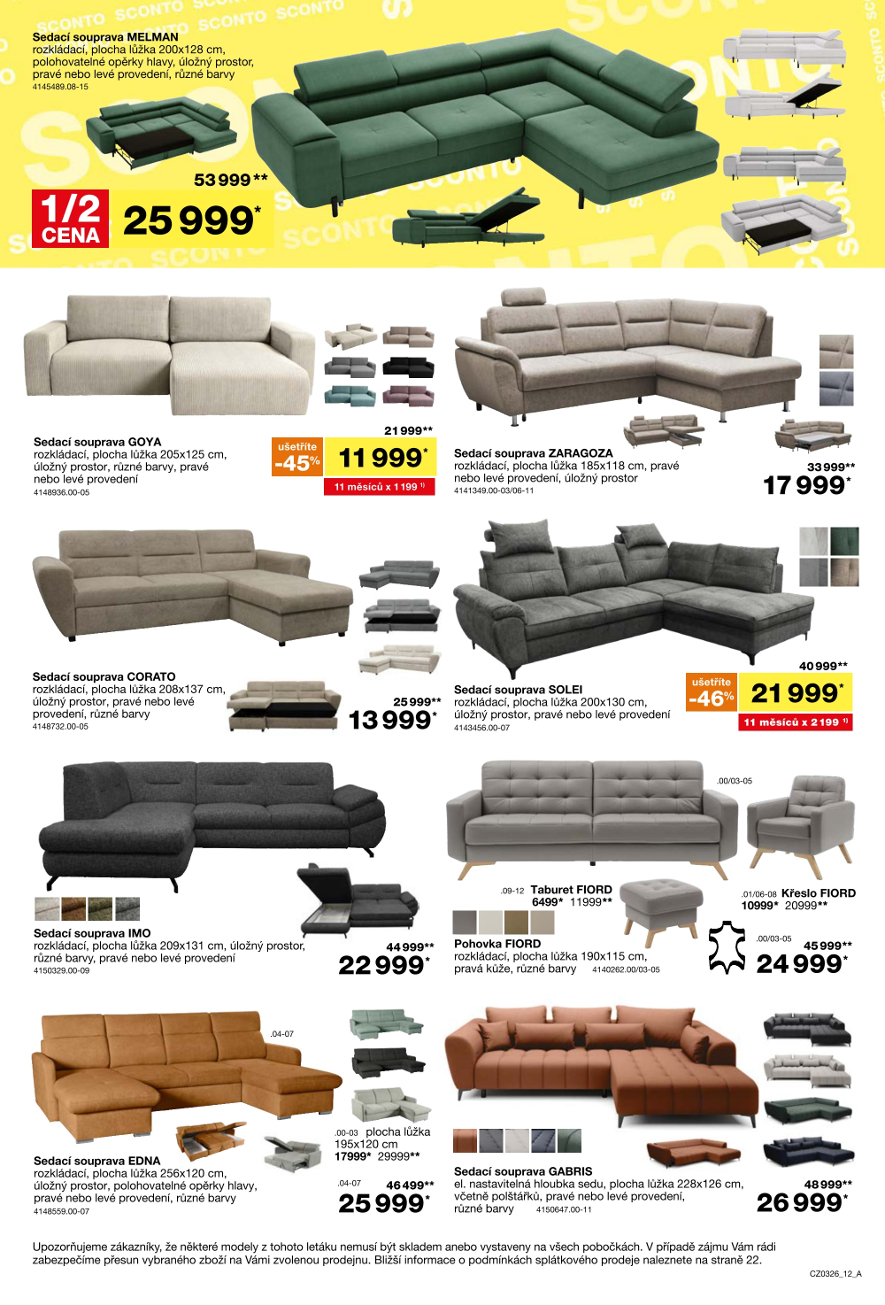 Leták SCONTO Nábytek leták - strana 12