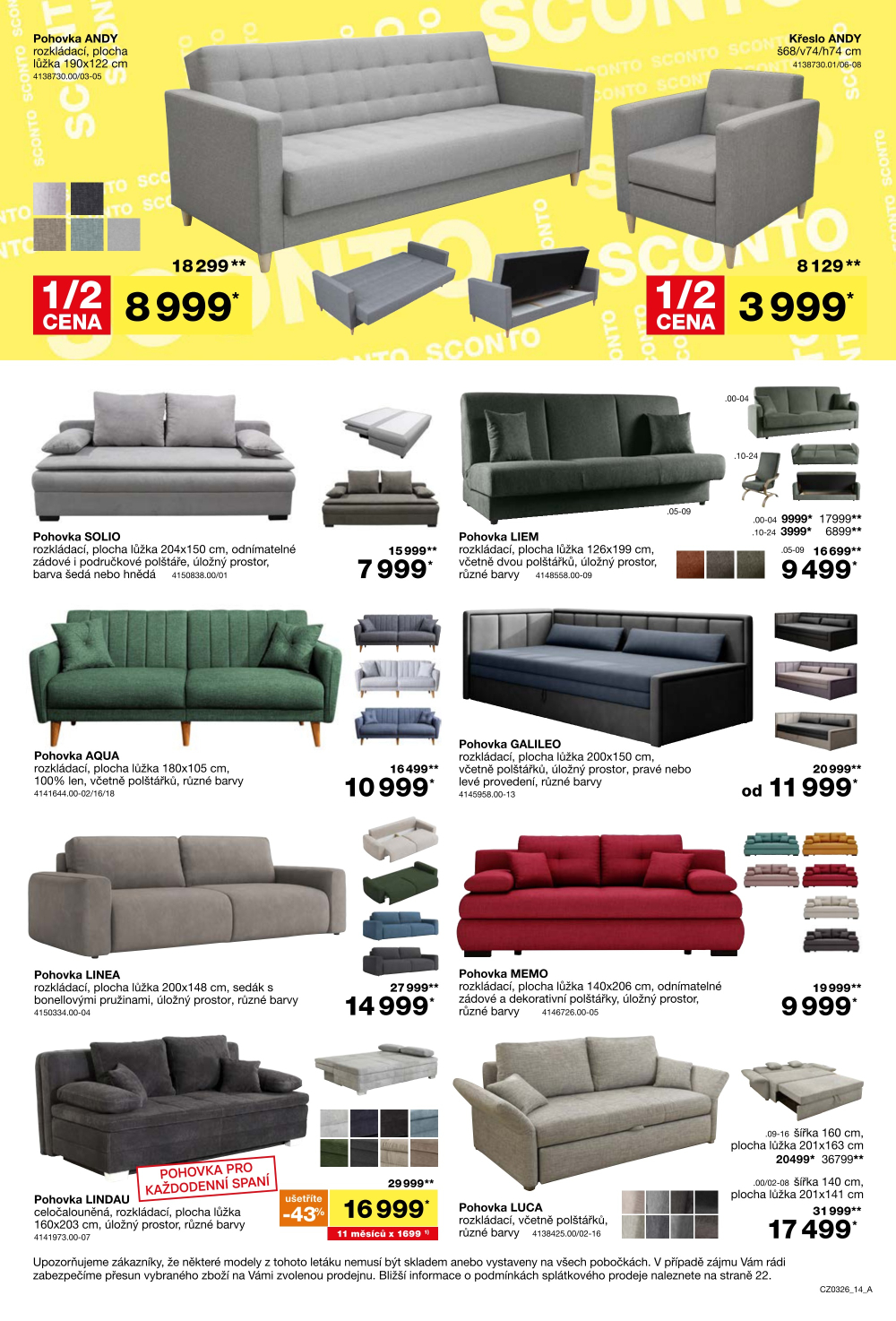 Leták SCONTO Nábytek leták - strana 14