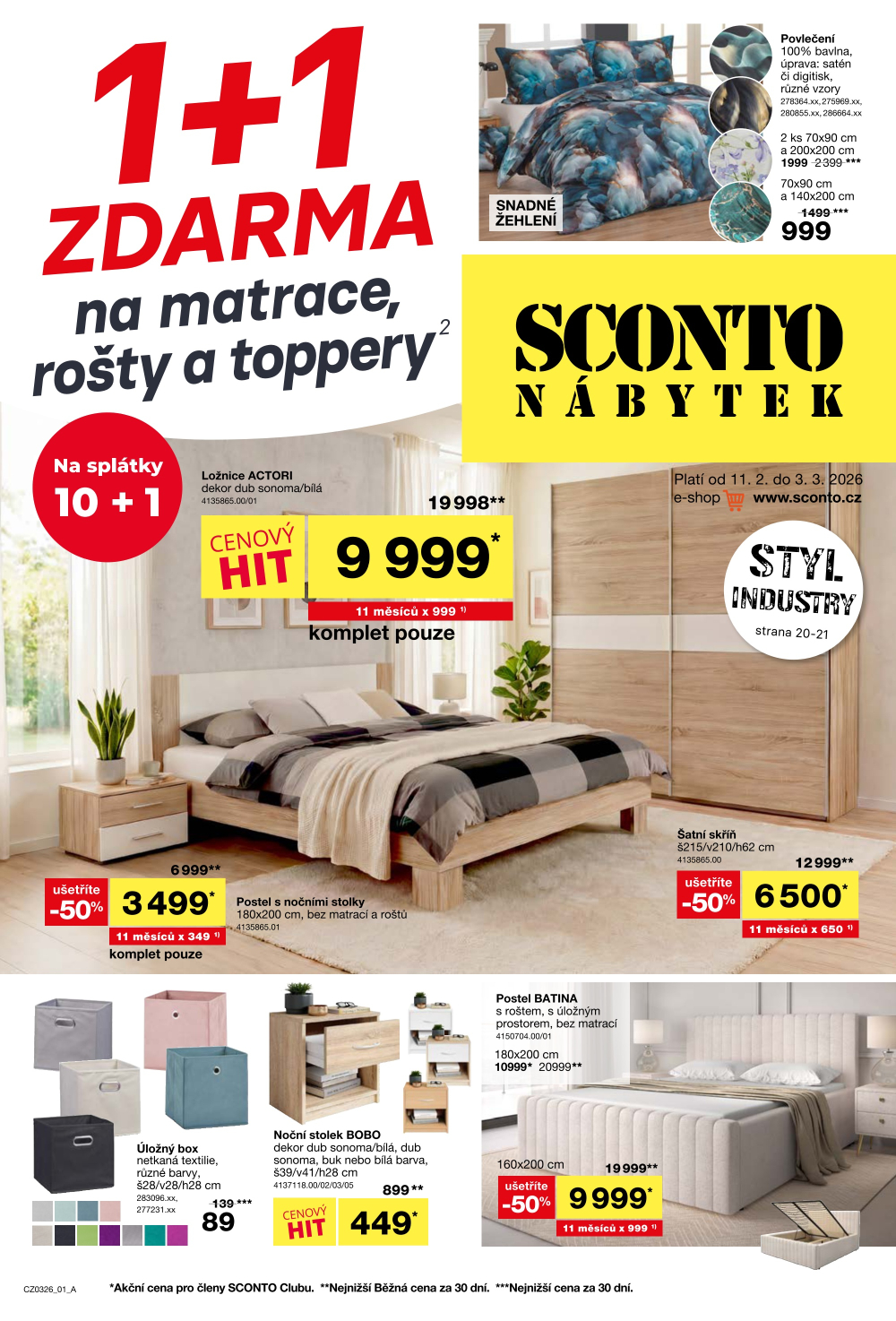 Leták SCONTO Nábytek leták - strana 1