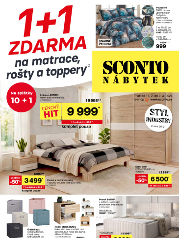SCONTO Nábytek leták