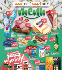 Akční leták COOP  - TIP a TUTY Menu